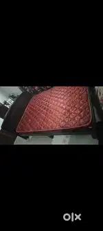 Engineered Wood Double Bed with Mattress – Good Condition