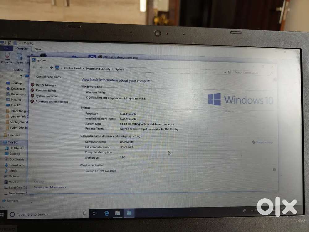 Laptop I3  8th Generation