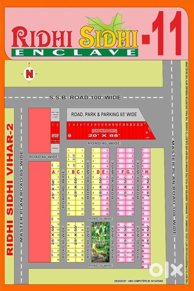 25*50 west direction plot in ridhi sidhi 11
