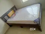 Brand New queen size Assam Teak wood and plyboard cot
