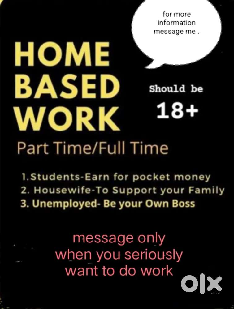 Work from home / online work