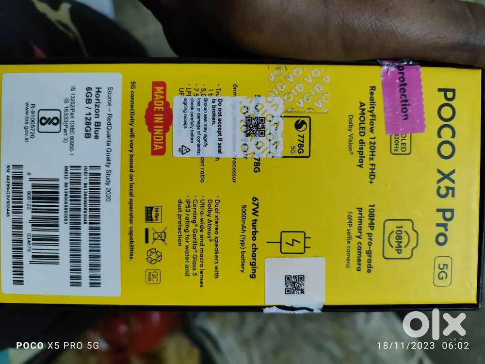 Poco x5 pro 5g 6/128