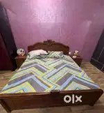 King Size Bed with 2 side table