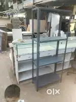 4 shop rack or Slotted angle rack or shop Furniture is for urgent sell