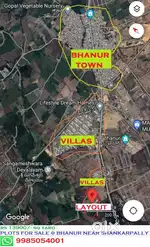 ₹ 12999 sq yd Plots at BHANUR near Shankarpally