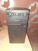 CPU with monitor and keyboard (Computer)
