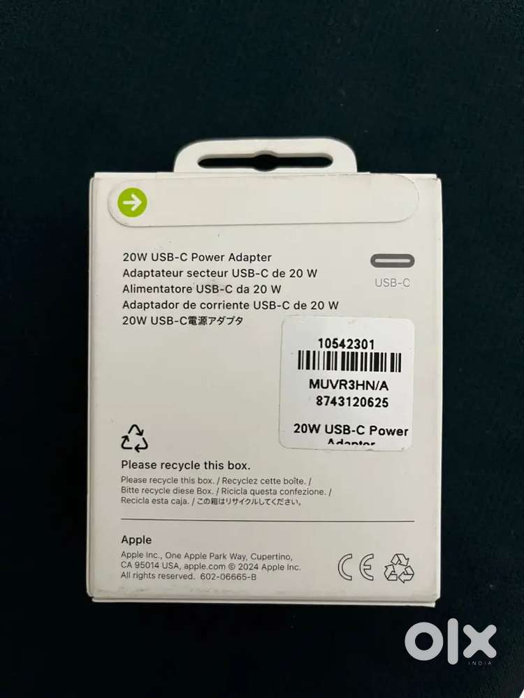 Apple 20W USB-C Power Adapter