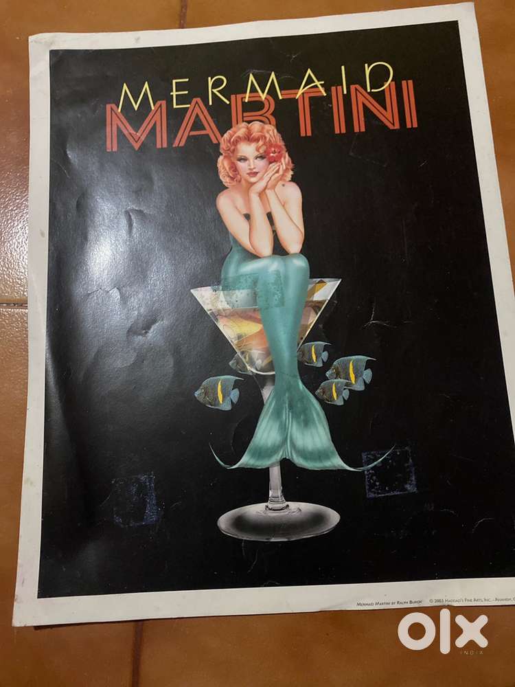 Rarest MERMAID MARTINI poster