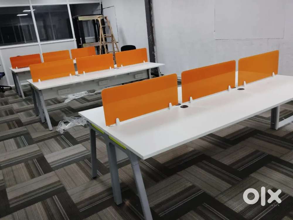 9'*4' Conference Table with Heavy Metal Base
