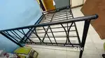 Tv unit and metal cot