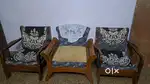6 seater sofa (3 single + 3 joint pure wooden based)