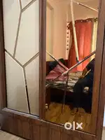 Sliding 2 door wardrobe- Lacuqered Finish