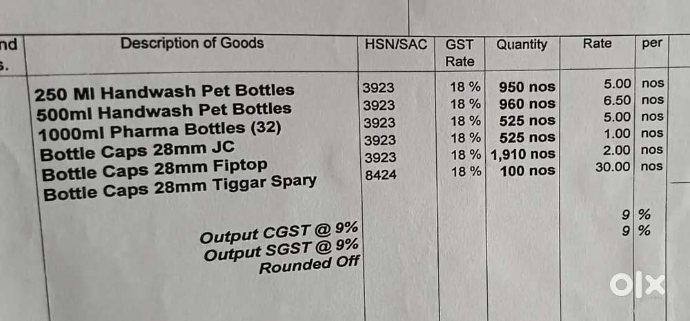 Pet bottles and caps