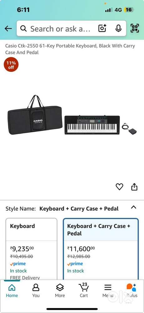 Casio CTK 2550 portable keyboard
