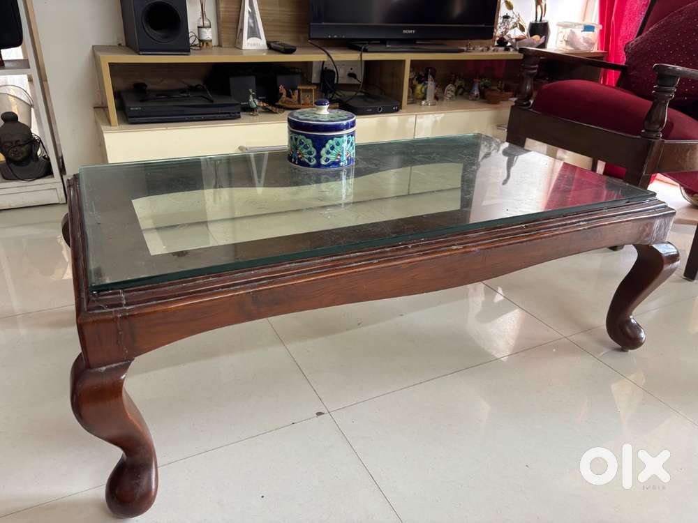 Solid seasoned Burma teak centre table