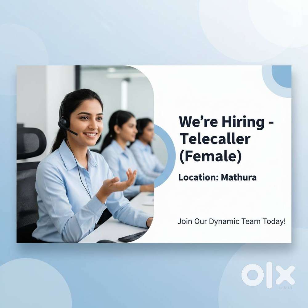We are hiring telecaller, marketing staff, graphic designer,