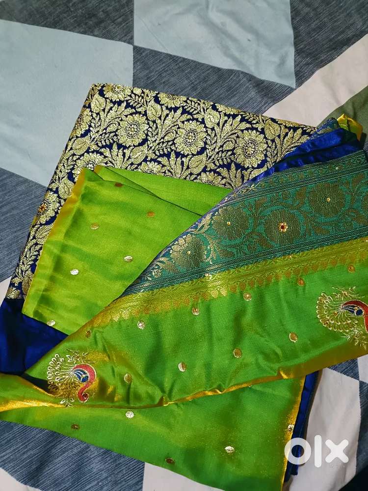New banarasi silk patta saree
