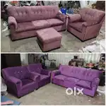 Digital design fabric material sofa set