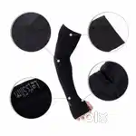 Kuber Industries Cotton 2 Piece Fingerless Arm Sleeves -Black