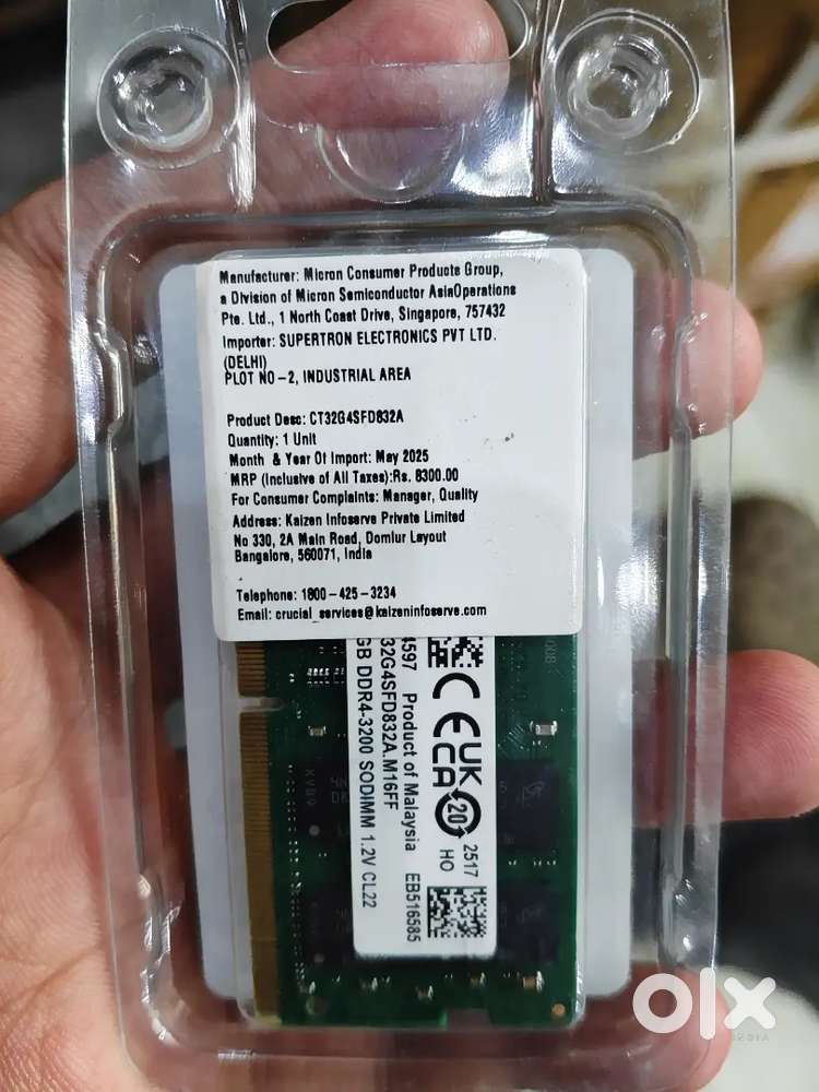 Crucial RAM 32GB DDR4 3200MHz