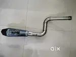 Akrapovic exhaust ith bend pipe