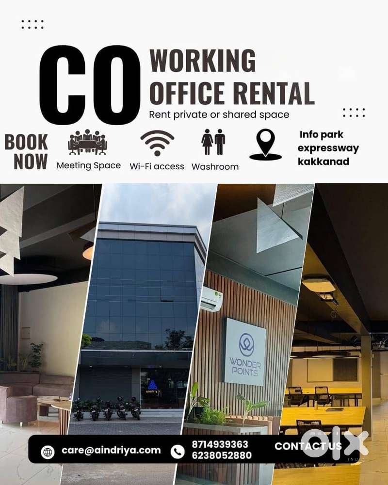 Co working space and office, commercial space nearer at infopark