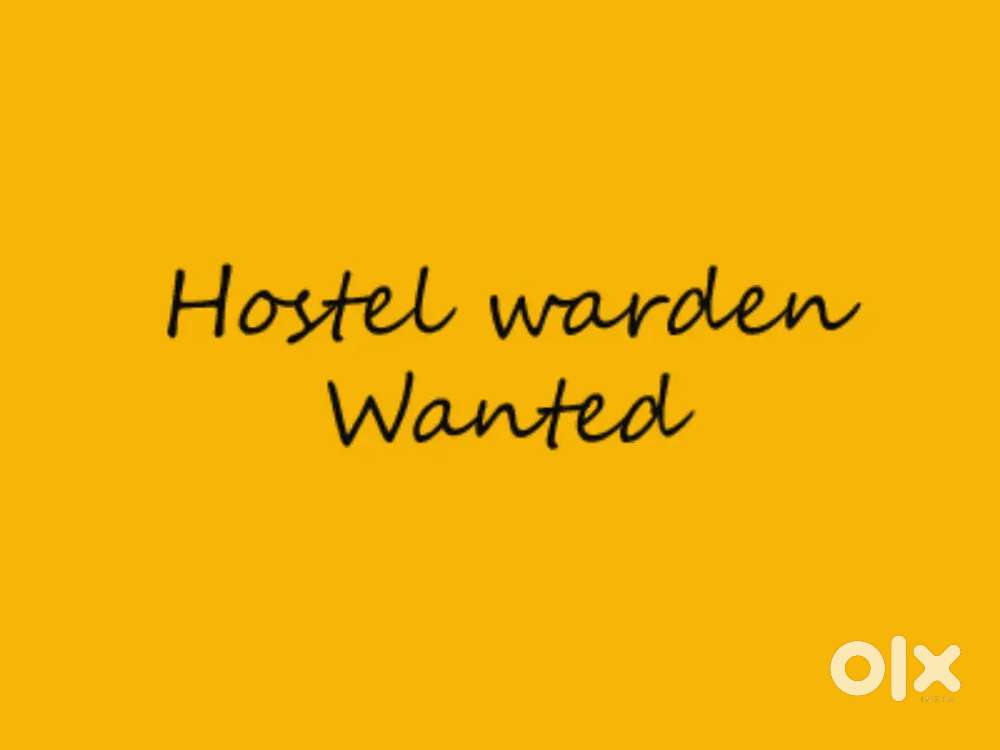 Hostel warden (ladies only)