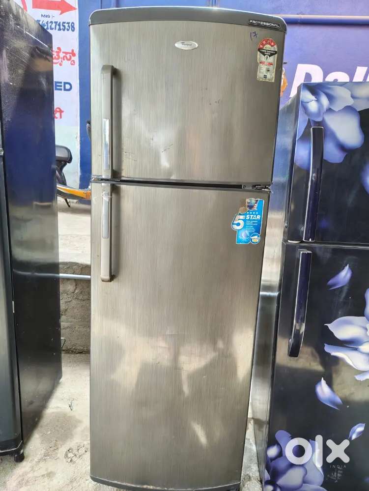 Whirlpool double door fridge 400 liters free home delivery.