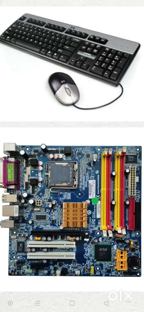 HP DDR2 Motherboard , mouse and keyboard