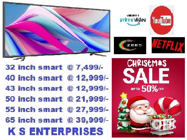55 INCH SMART QLED @ 27999/- only with Bluetooth,inbuilt voice command