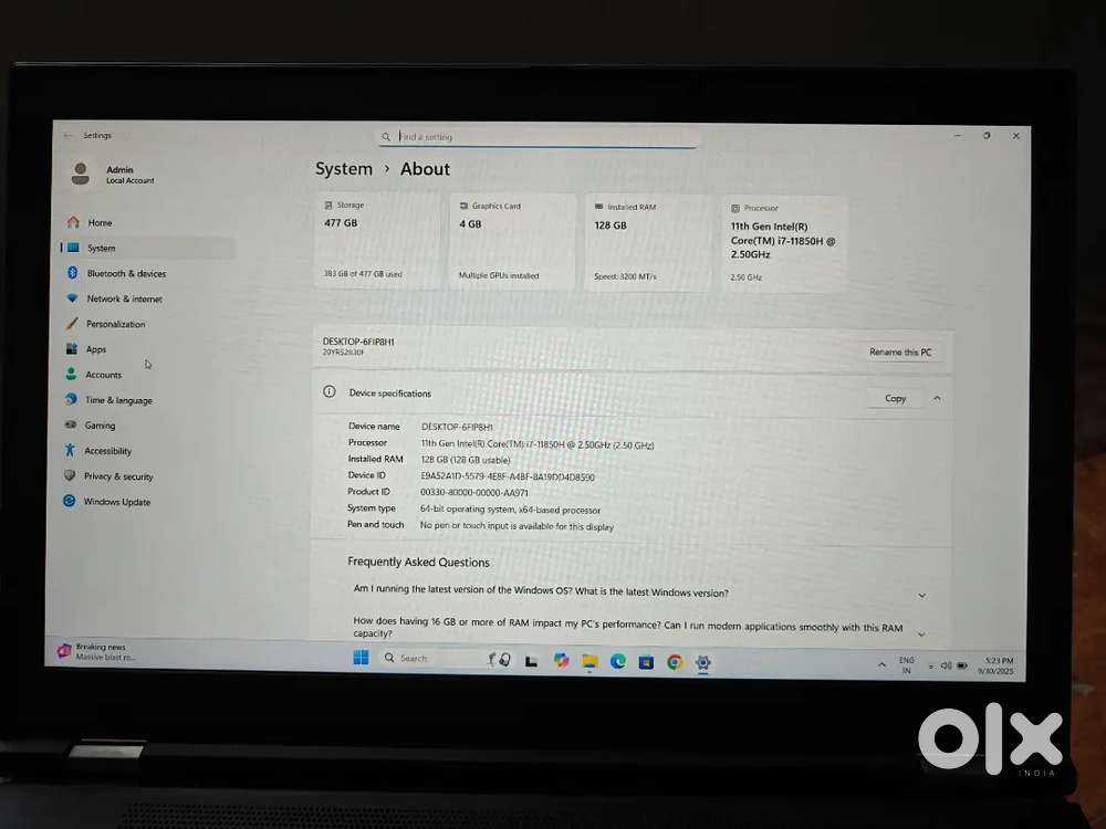 Lenovo ThinkPad P15 Gen 2i