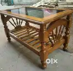 Offer Today Brand New Glass Sagwan Center Table Hurry Before Its Gone