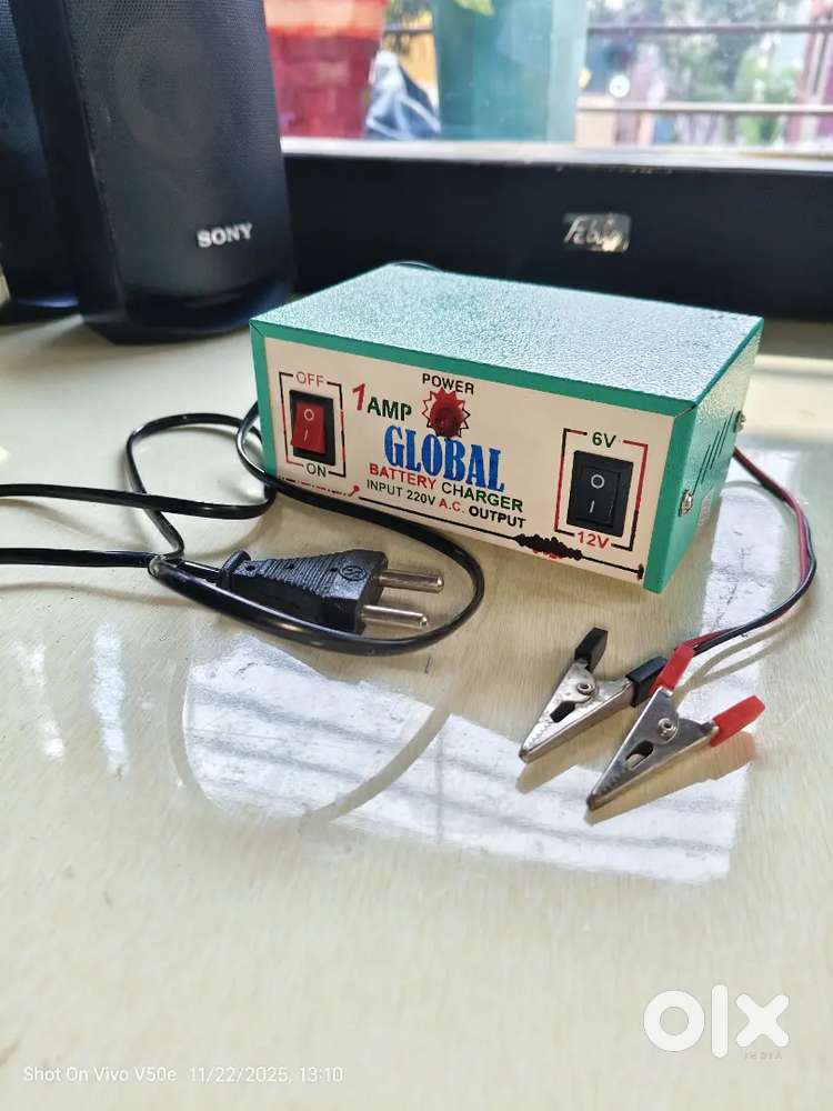 12+6 Volt battery charger.1Ampere charger.