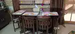 6 seater dining table glass