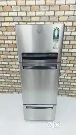 Whirlpool proton 320 litres tripledoor Chrome finish fridge