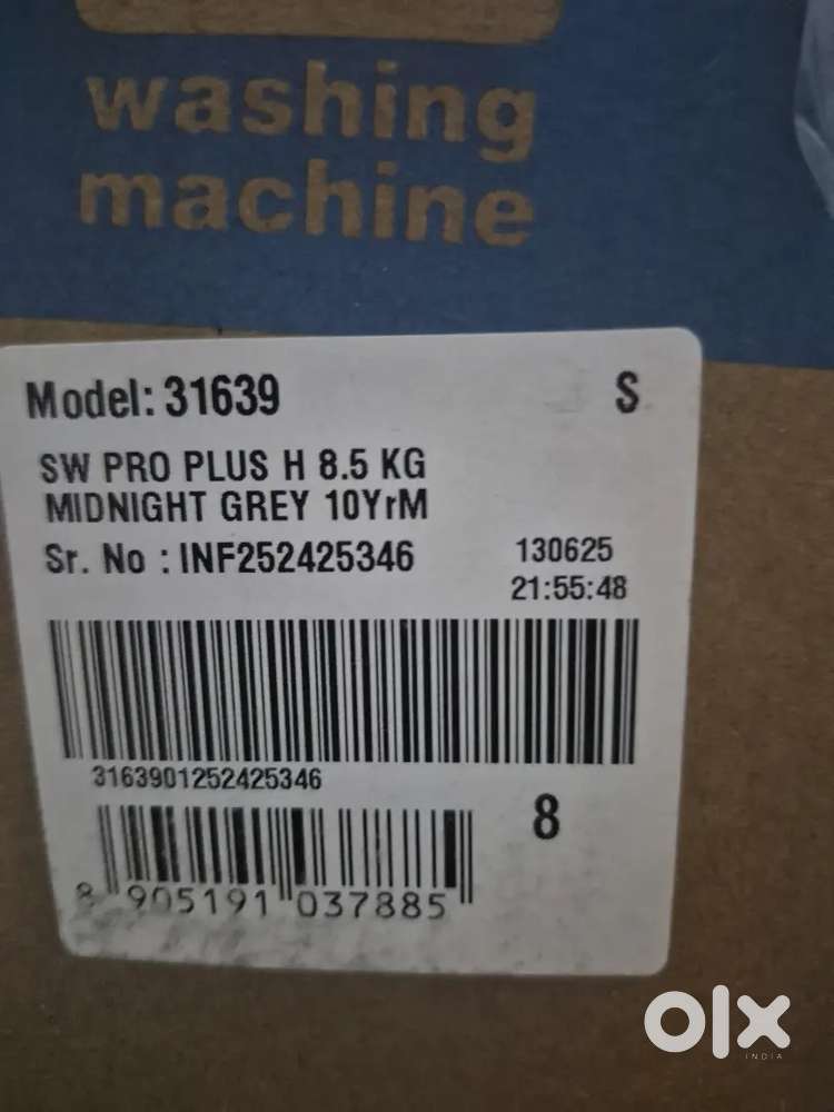 New Box pack Washing Machine