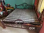 Irone bed with mattress