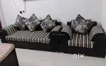Fancy sofa set 5 seater with cushion 1 years old