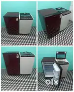 I'd56 Sansui mini fridge 90ltr with top load washing machine