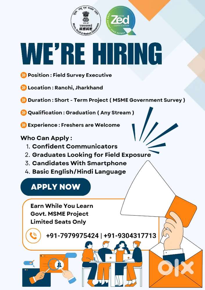 Join us as a Field Survey Executive.