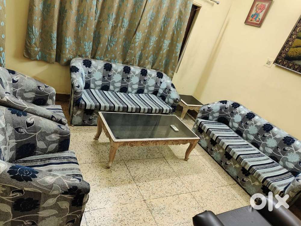 Sheesham Wood Sofa Set 8 Seater with Side Tables & Dining Table