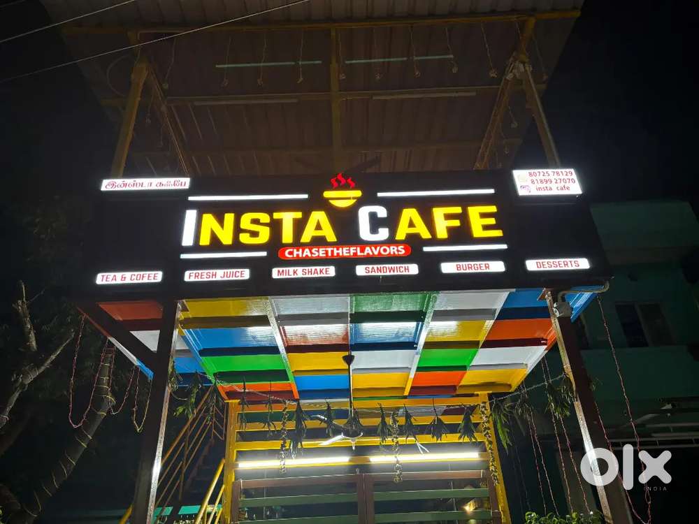 Led  name board, shop name board