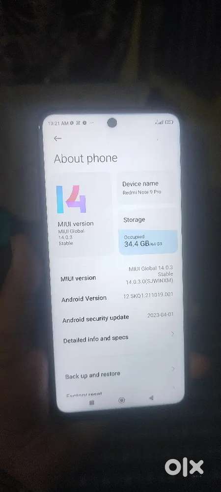 Redmi note 9 pro 4/64