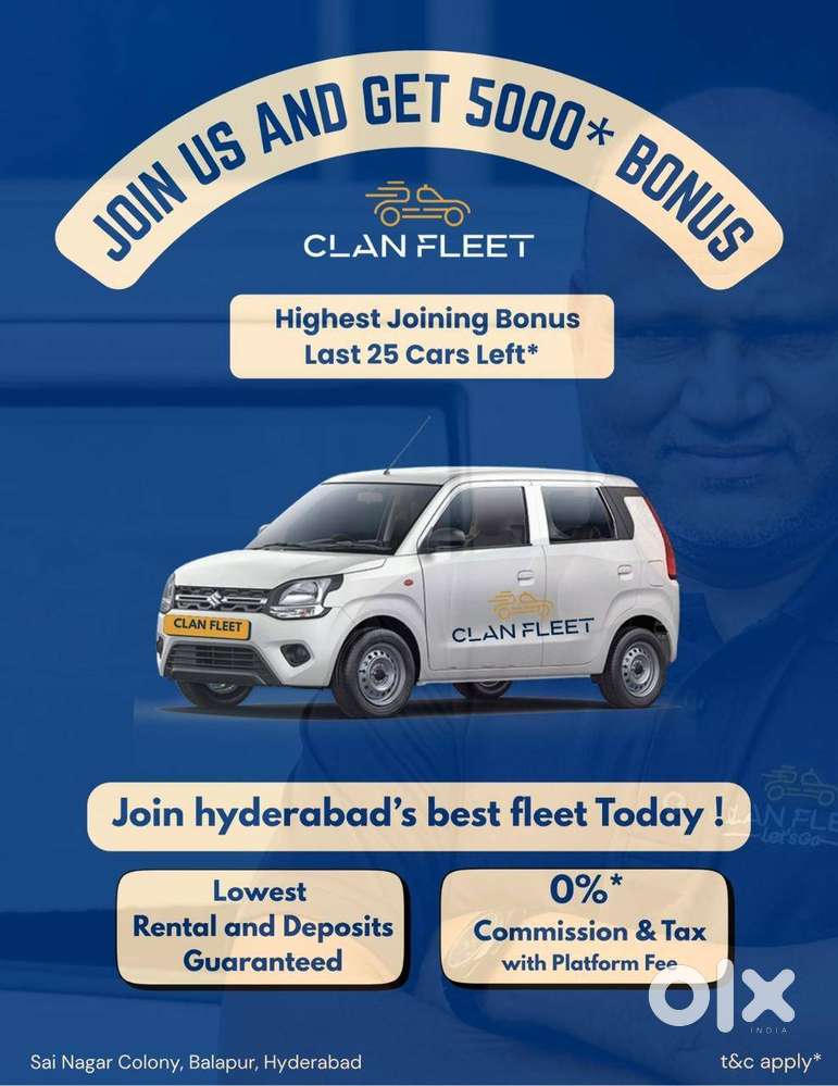 Zero Commission / WagonR & Spresso  Lease / Drivers wanted / Uber
