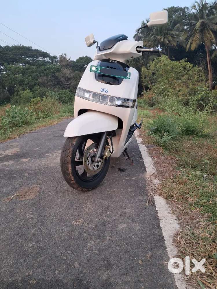 Almost unused TVS iQube Electric 2 wheeler for sale
