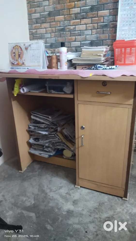 Computer desk and shop counter