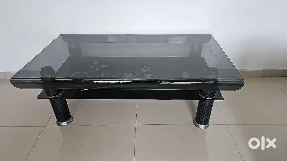 Glass center table