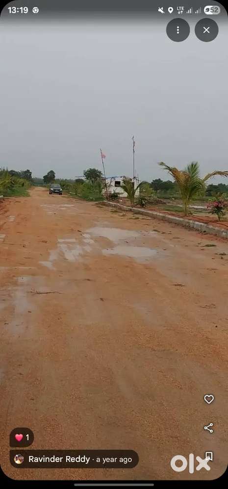 60 guntas farm land for sale with 40 feets road and inside the venture