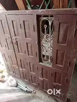 Antique Burma teak wood window