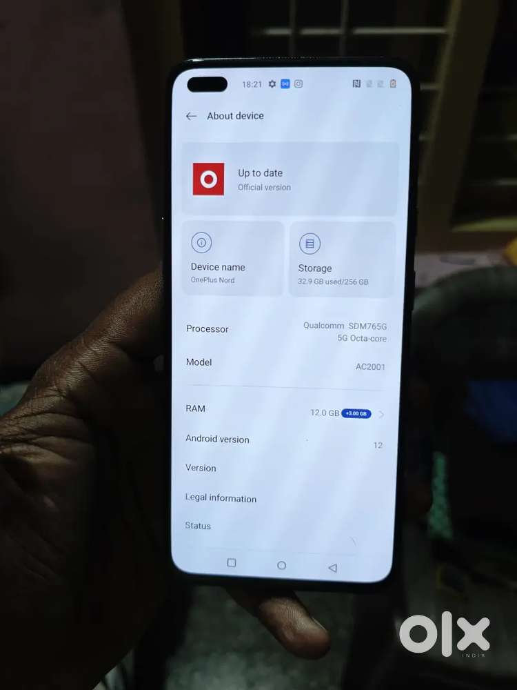 OnePlus Nord 5G (12GB Ram 256GB)
